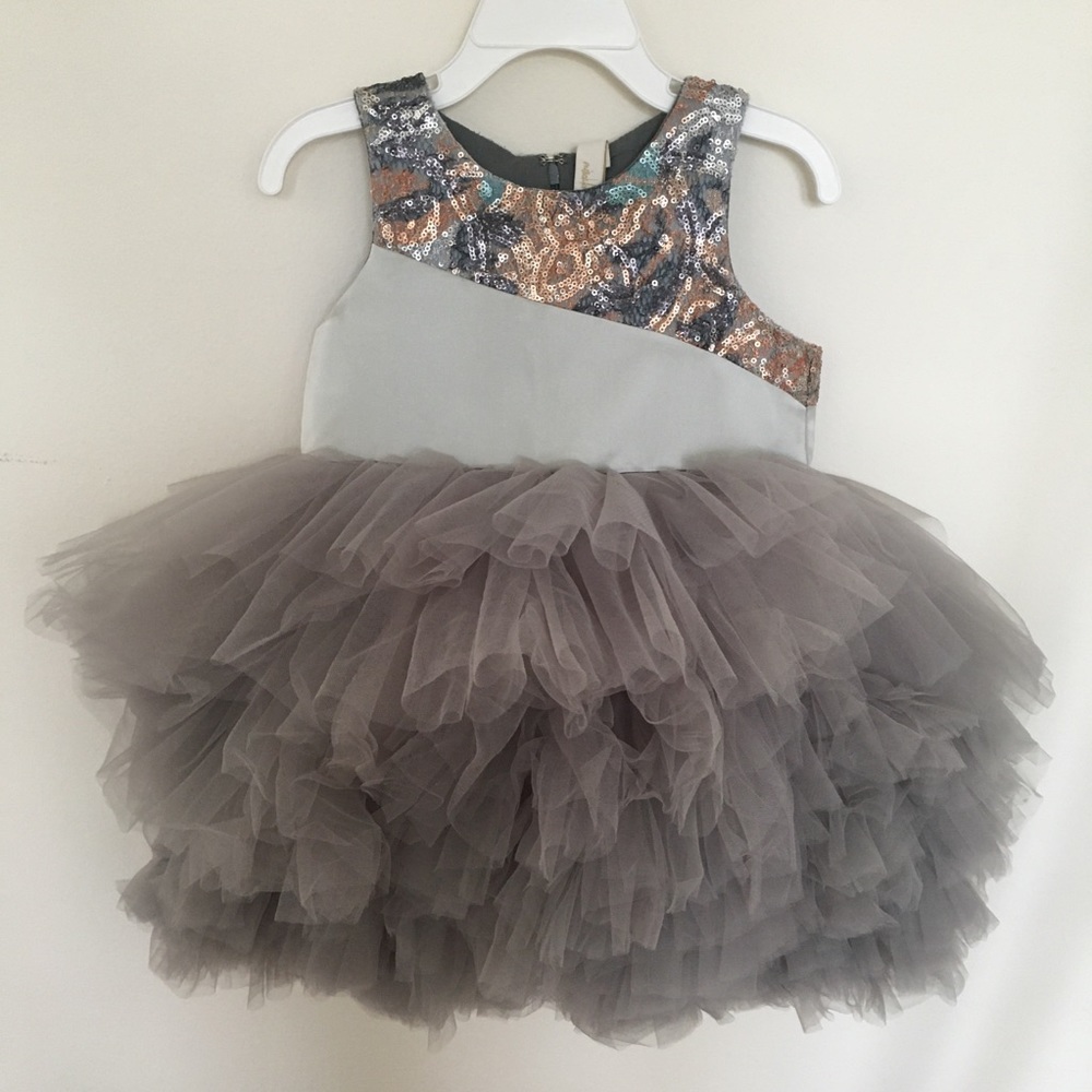 Mischka Aoki You’re Almost Alice Dress NWT Blue